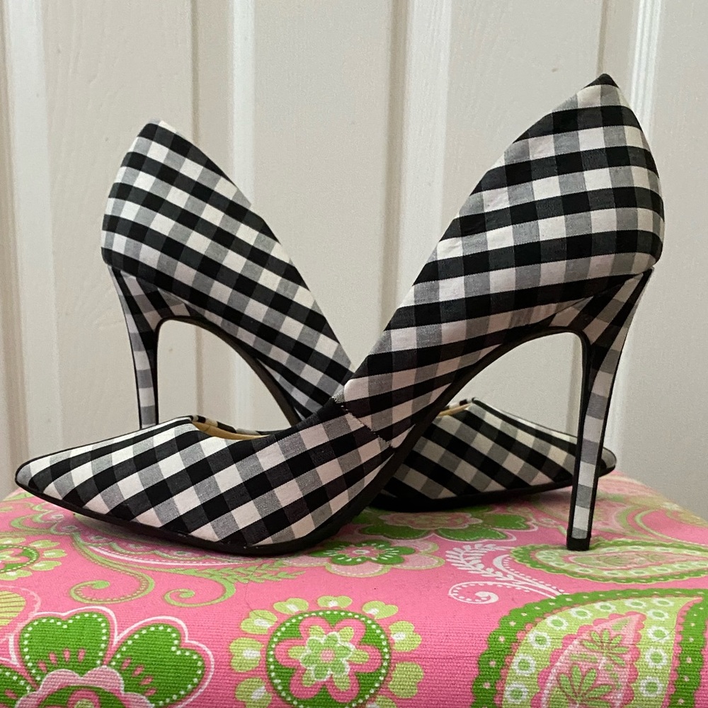 Jessica Simpson Black/White/Grey Heel Sz 71/2